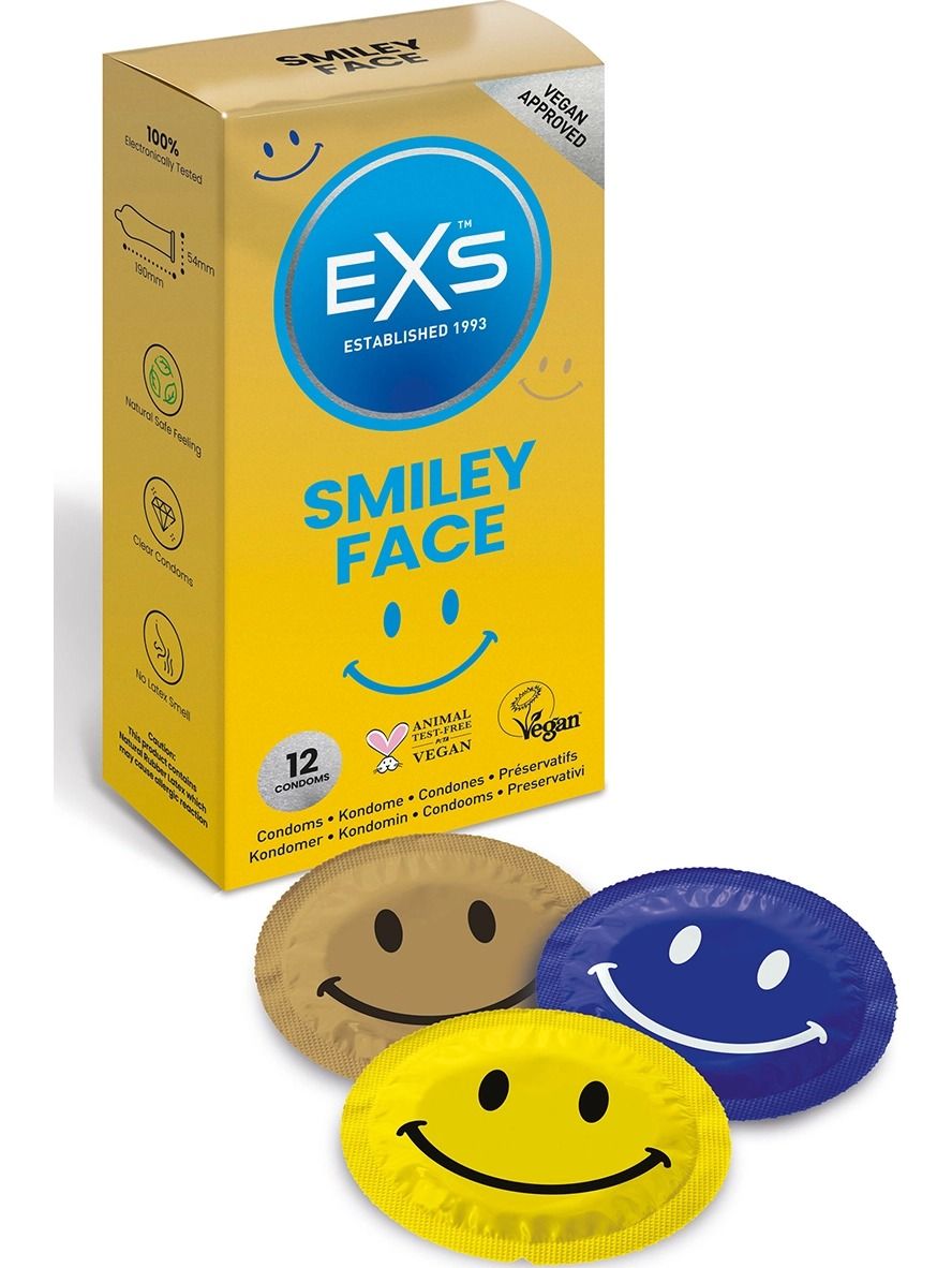 Купить Презервативы классические со Смайликом Exs Smiley FACE 12 штук 0257  /12exssmile в интернет магазине MoreSex